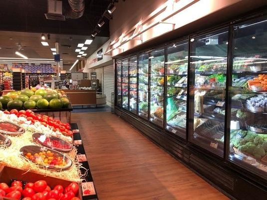 4/5/6 di parte alta più fresca del supermercato della porta della porta della porta di vetro di vetro commerciale del congelatore