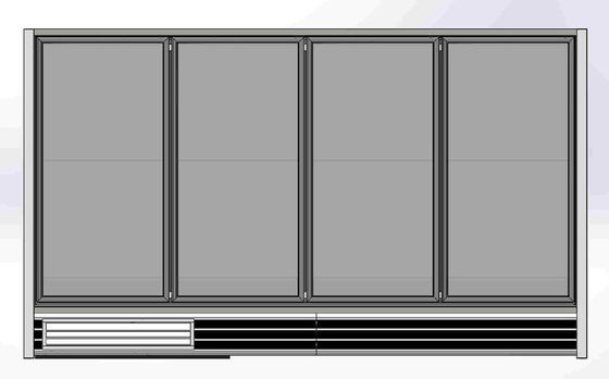Congelatore verticale di vetro 10ft della porta 4 autonomi con 30&quot; ampia porta di vetro