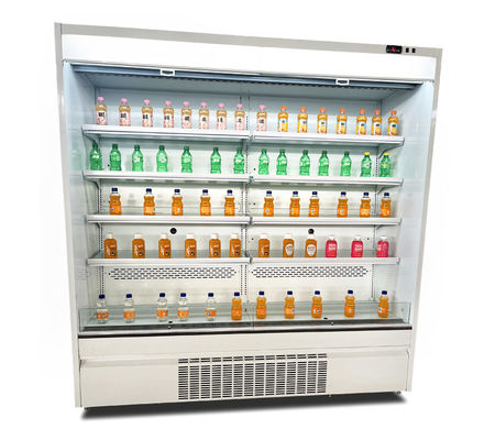 Merchandiser aperto dell'esposizione del frigorifero aperto dell'esposizione di R404a R290 per il negozio di alimentari