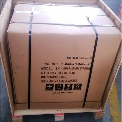 macchina del ghiaccio SK-80PT Commerical del cubo 36kg/24h per approvvigionamento dei frutti di mare di conservazione del supermercato