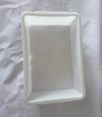 Supermercato Plastico Spessito Bianco Rectangular Storage Ice Tray Display Food Freezer Box