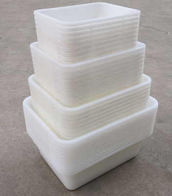 Supermercato Plastico Spessito Bianco Rectangular Storage Ice Tray Display Food Freezer Box