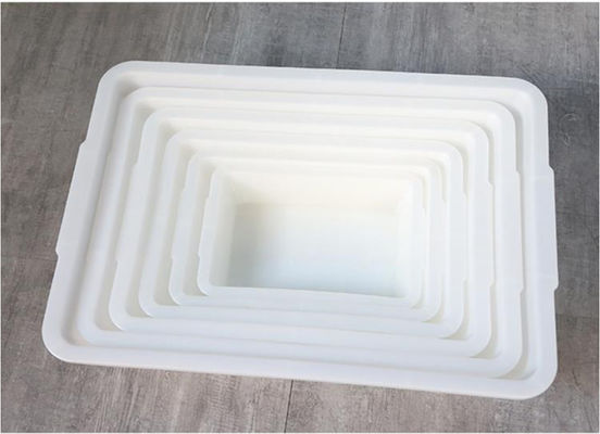 Cesto di plastica rettangolare vassoio ghiaccio bacino piccante supermercato scatola di conservazione di stoccaggio