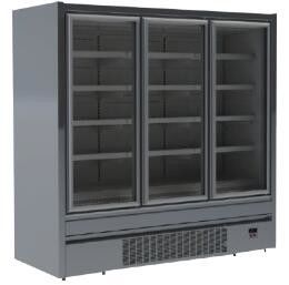 Congelatore di vetro dritto della porta di 3 porte per refrigerazione del supermercato inserire