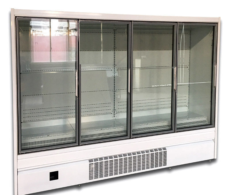 Il dispositivo di raffreddamento di vetro dritto di Multideck della porta con 4 porte tappa nel tipo UC-4D