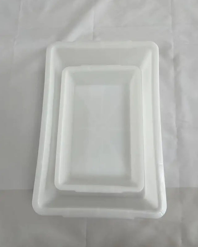 Cartone di plastica rettangolare per giardini d'infanzia Cassa per giocattoli Cesto per supermercati Cesto per la selezione di frutta secca