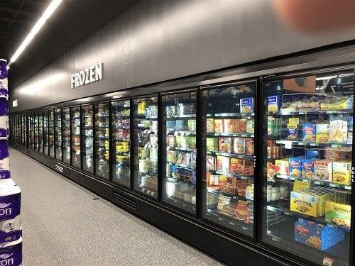 Porta di vetro del congelatore di bassa temperatura per refrigerazione del supermercato