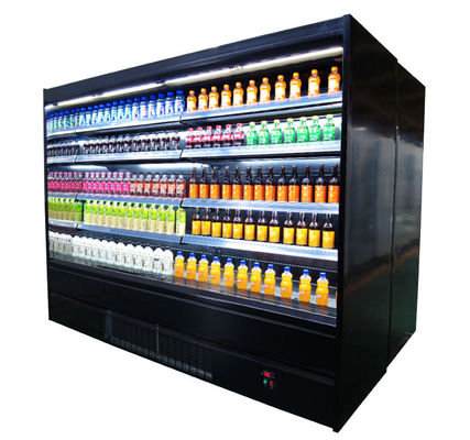 Supermercato aperto 608L 912L 1200L del contenitore per esposizione del frigorifero aperto dell'esposizione parteggiato doppio