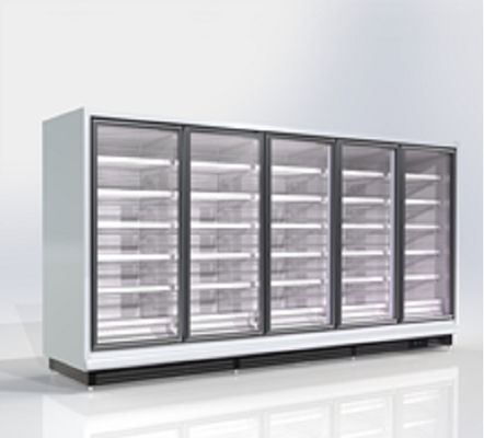 Tipo a distanza di vetro commerciale dritto di raffreddamento a aria 220V del congelatore della porta R290